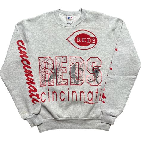 MLB × Majestic × Vintage Vintage 1991 Cincinnati Reds Sweatshirt | Grailed