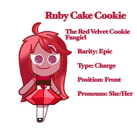 Ruby Cake Cookie Red Velvet Cookie Fangirl By Shytsundere24 On Deviantart