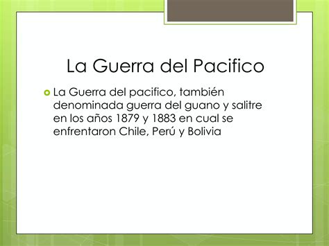 La Guerra Del Pacifico Ppt