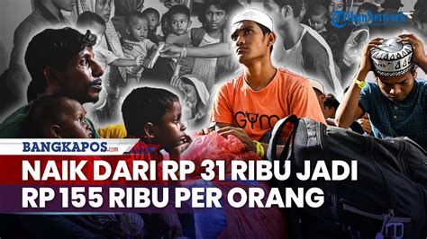 Jatah Makan Pengungsi Rohingya Naik Dari Rp 31 Ribu Jadi Rp 155 Ribu