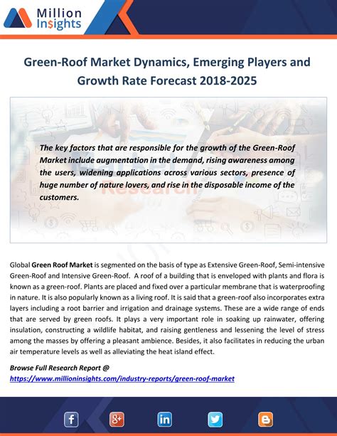 Ppt Green Roof Market Dynamics Emerging Players And Growth Rate