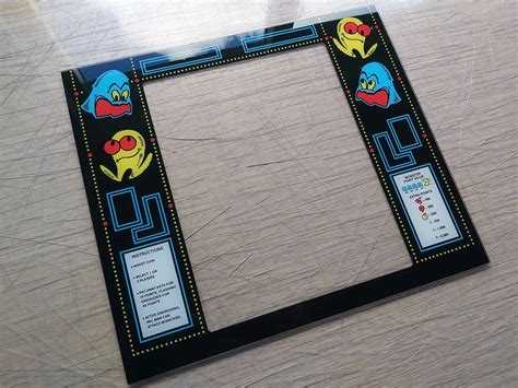 Pac Man Cabaret Bezel Arcade Art Repro