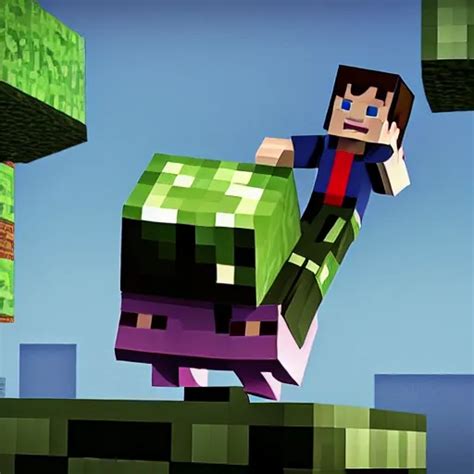 Steve From Minecraft Minecraft Steve Is Falling Into Stable