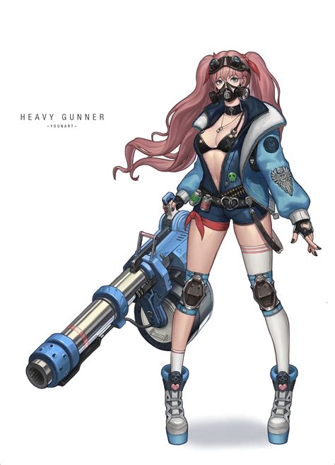 Artstation Heavy Gunner Yoonart Yoonju Cho Cyberpunk Character