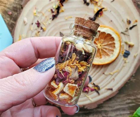 Love Spell Bottle Herbs For Love Witch Supplies Etsy