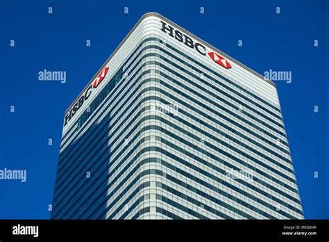 Hsbc Tower In Canary Wharf London England United Kingdom Uk Stock