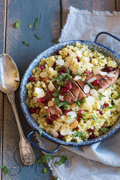 Granaatappel Kip Met Parel Couscous Recept Gezonde Maaltijden