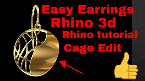 Rhino 3d RhinoTutorial How To Create Earrings In Rhino 3d