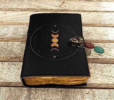 Grimoire Moon Phases Spell Book Of Shadows Journal Witchcraft Supplies