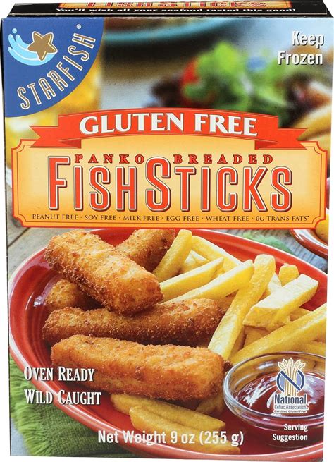 Amazon Starfish Gluten Free Fish Sticks 9 Oz Frozen Grocery