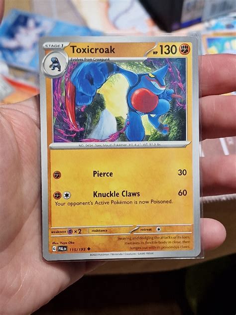 Karta Pokemon Toxicroak Pal Paldea Evolved Gda Sk Kup Teraz Na