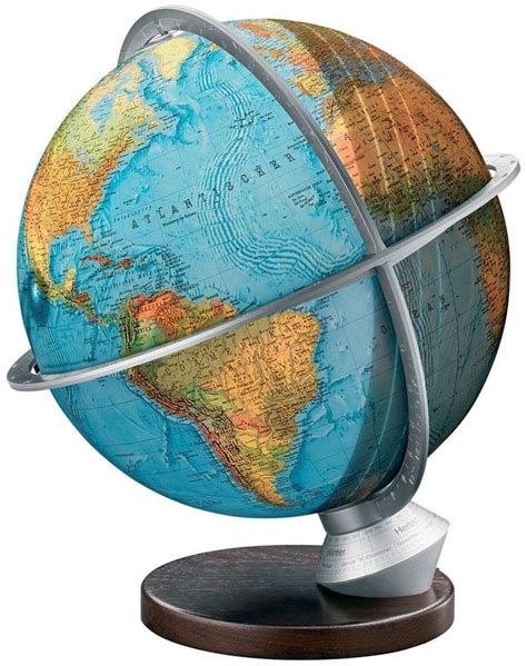 Wood Marco Polo Illuminated Inch Desktop World Globe By Columbus