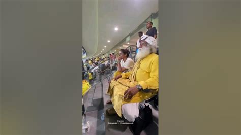 Sadhguru At Csk Vs Rr Match Shorts Viral Ipl Ipl2023 Youtube