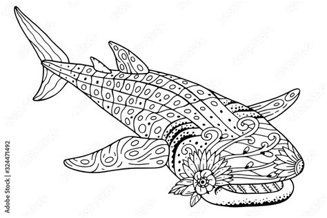 Whale Shark Coloring Page