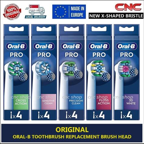 Original Oral B Electric Toothbrush Replacement Brush Heads Pro Cross Action Sensitive Precision