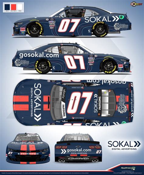 2023 07 SS Greenlight Racing Xfinity Series Paint Schemes Jayski S