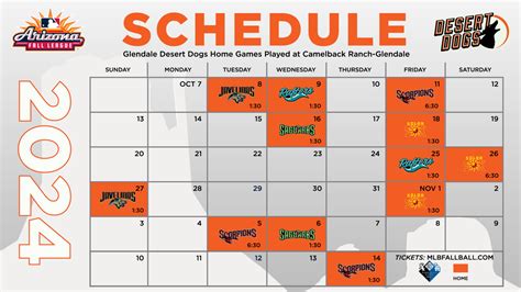 Schedule | Camelback Ranch-Glendale | MLB.com