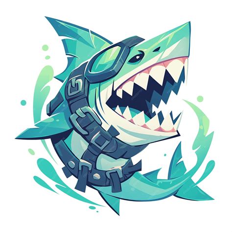 Premium Vector | Goblin Shark Lurking in the Depths