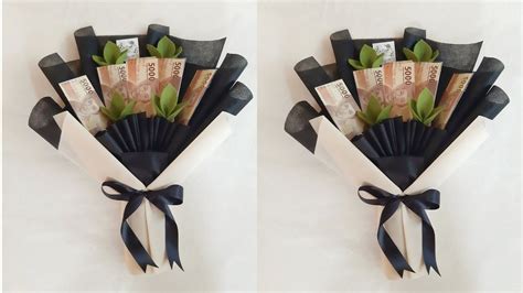 DIY MONEY BOUQUET Tutorial Cara Membuat Buket Uang Kertas YouTube