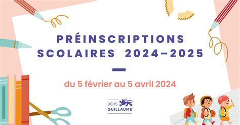 Pré Inscriptions Scolaires 2024 2025 Bois Guillaume