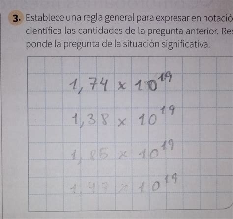 3 Establece Una Regla General Para Empresa En Notacion Científica La