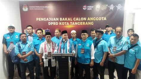 Daftarkan Bacaleg Ke KPU Partai Gelora Kota Tangerang Siap Rebut Satu