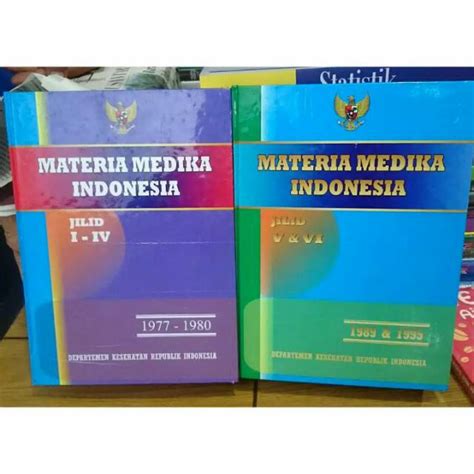 Jual Sepaket Materia Medika Indonesia Jilid 1 6 Soft Cover Shopee