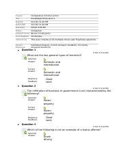 Crj Wk Quiz Docx Course Comparative Criminal Justice Test