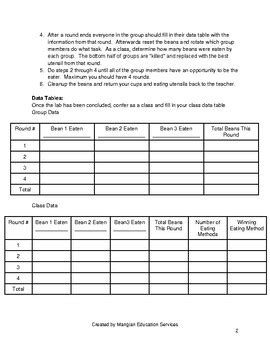 Science Lab Bean Lab For Natural Selection By Mangian Education Services