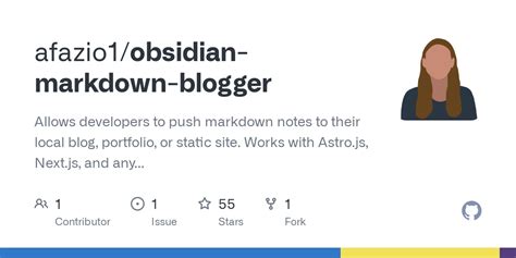 GitHub - afazio1/obsidian-markdown-blogger: Allows developers to push ...