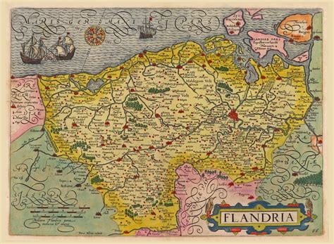 Flanders Vlaanderen By Ludovicus Guicciardini Sanderus Antique