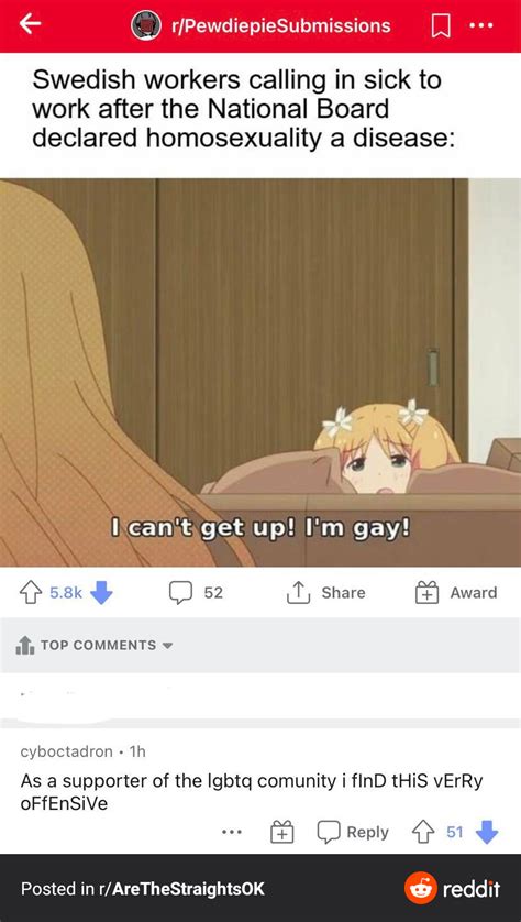 Fuck The Comment The Meme Is Dope It Was Legit In Protest Of Homosexuality Being A Disease