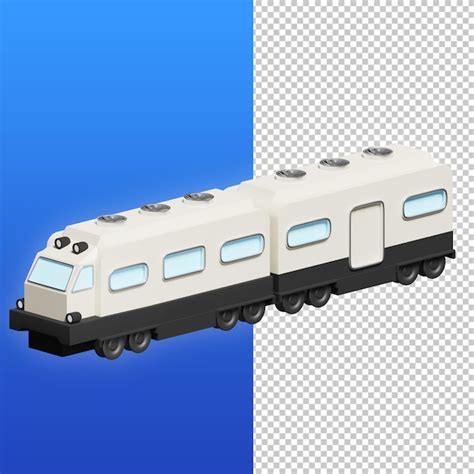 Premium Psd Public Train 3d Illustration