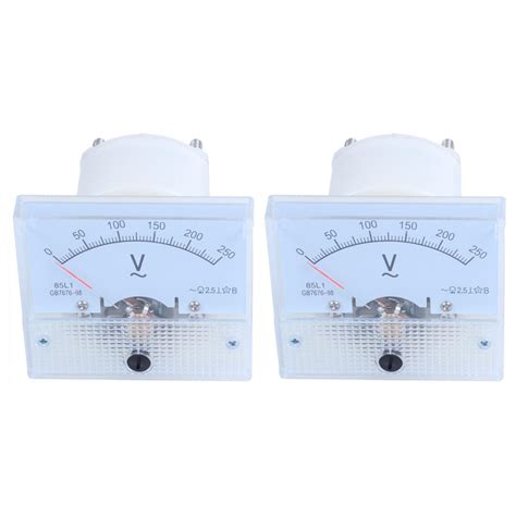 2x Analog 85l1 Ac 250 V Panel Meter Voltmeter Measuring Device Installation Uygun Fiyatlı Satın