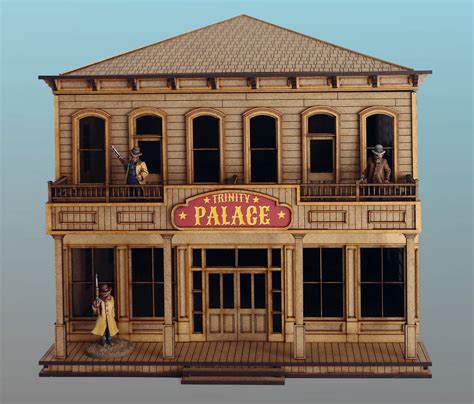 28mm Old West Hotel For Wild West Cowboy Wargames And Gaming Battle Flag