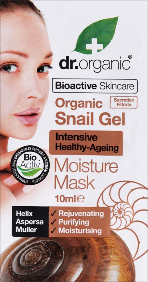 Anti Aging Moisturizing Snail Face Mask Dr Organic Bioactive