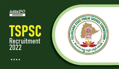 Tspsc Recruitment Notification Pdf Out Apply Online For