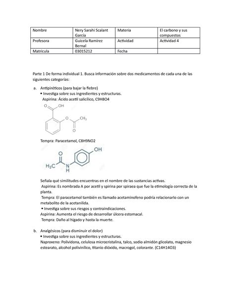 Actividad Carbono Nombre Nery Sarahi Scalant Garc A Materia El