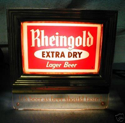 VINTAGE 2 RHEINGOLD CASH REGISTER BEER SIGNS $ CLOCK | #18728601