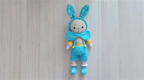 Amigurumi tavşan yapımı 1 bölüm 26 cm boyunda kafa şapka kulak bacak