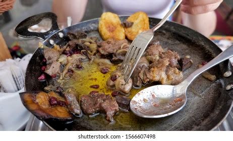 Traditional Azerbaijan Cuisine Food Restaurant Woman Stock Photo ...