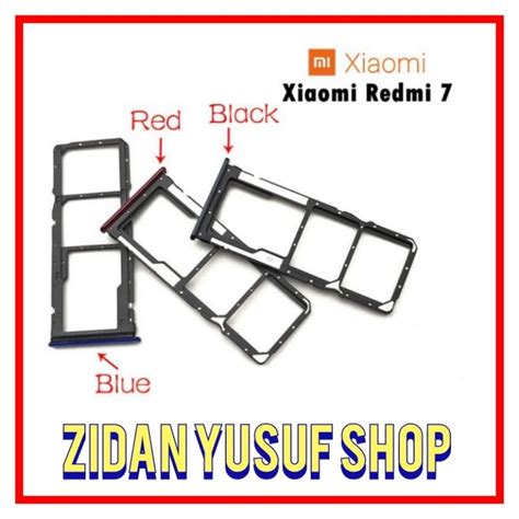 Jual Simtray Simlock Slot Kartu Tempat Sim Xiaomi Redmi 7 Slot Simcard Redmi 7 Original Shopee