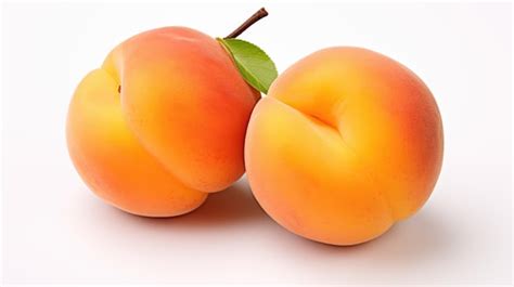 Premium Ai Image Apricots Isolated On A White Background