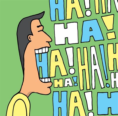 Guy Laughing Out Loud Stock Vector Illustration Of Comedy