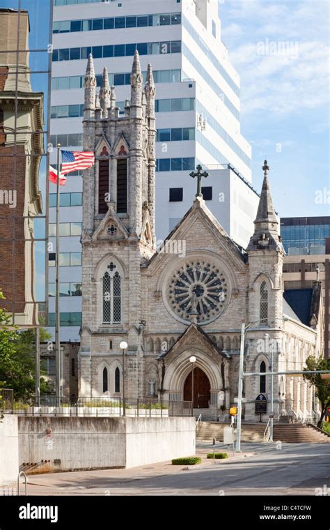 Saint Marys Cathedral In Downtown Austin Texas Stock Photo Alamy