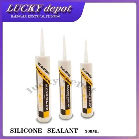 Silicone Sealant Acid Clear White Grey Brown Black Ml Sunrise