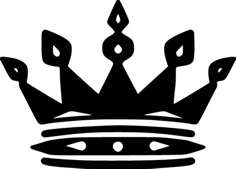 Crown, Black and White illustration 47799199 Vector Art at Vecteezy