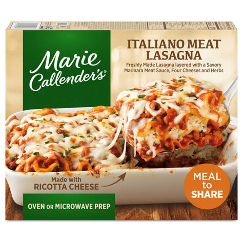 Publix Marie Callender S Italiano Lasagna With Ricotta Cheese Meal To Share Frozen Meal Same