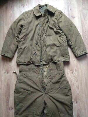 Vintage AFGANKA Soviet Army USSR Uniform Winter Jacket Military Pants