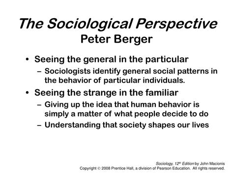 PPT - The Sociological Perspective PowerPoint Presentation, free ...